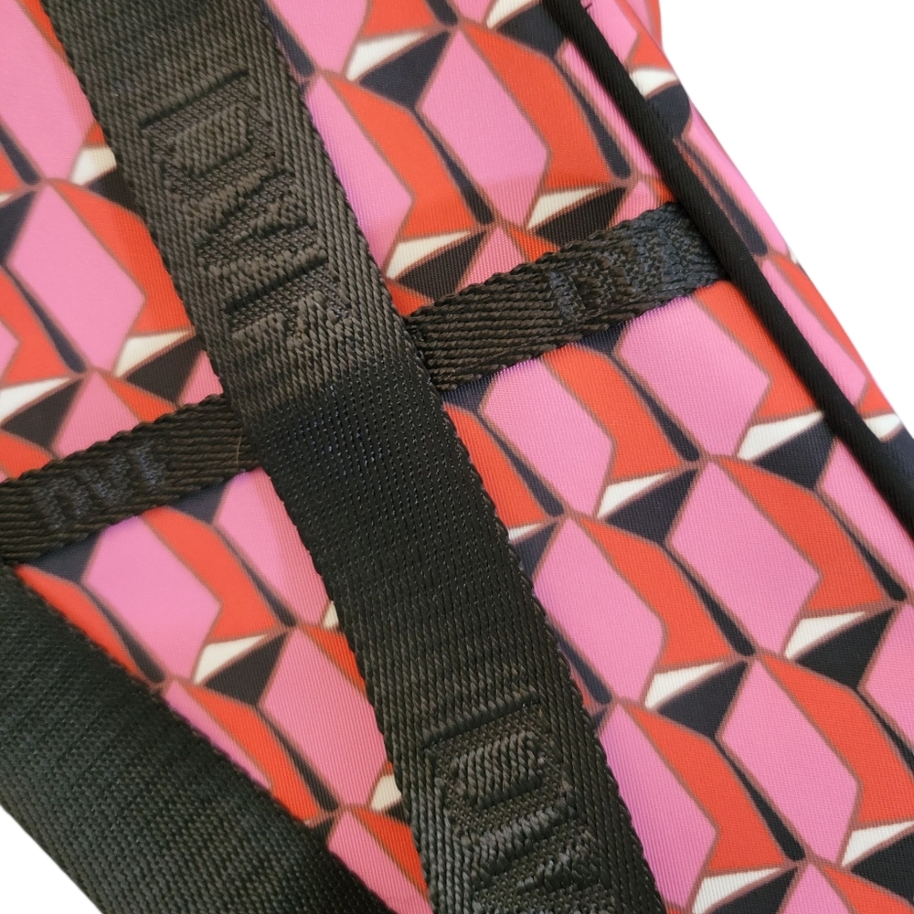 Diane Von Furstenberg DVF Target Cellphone Holder Pink Modern Geo Crossbody Bag - Picture 9 of 11